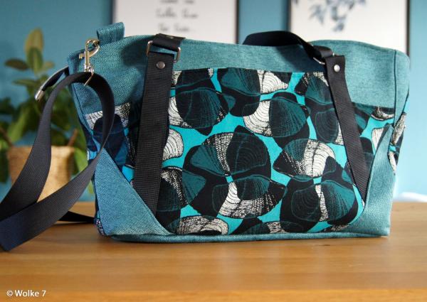 Dekodruck Shells Blau/Petrol by Thorsten Berger von Swafing